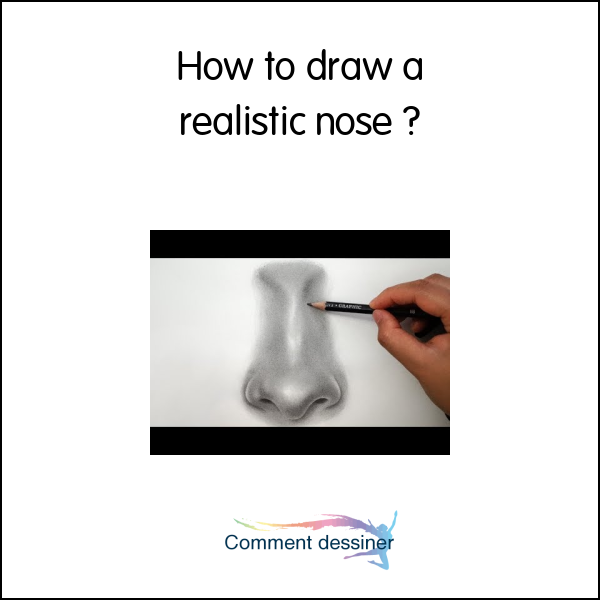How to draw a realistic nose